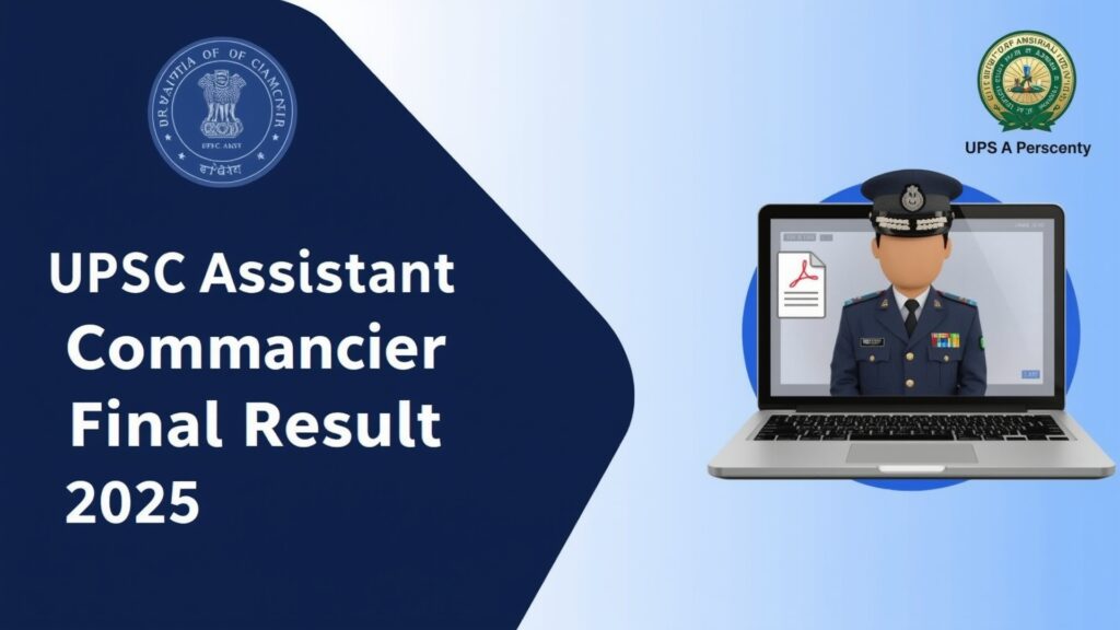 UPSC CAPF Assistant Commandant Final Result 2025