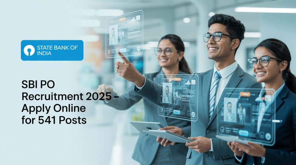 SBI PO Recruitment 2025 – Apply Online for 541 Probationary Officer Posts | Eligibility, Dates, Salary & How to Apply